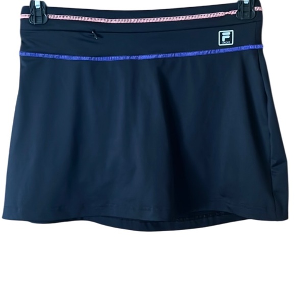 Fila Black Tennis Skort with Pink and Purple Accents Size Small - Picture 2 of 16